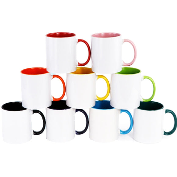 Can Photo Mugs Colour Inner & Handle 330ml